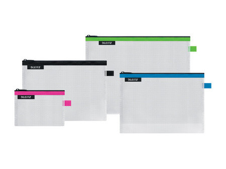 LEITZ Pochette à fermeture zip WOW Traveller, set de 4