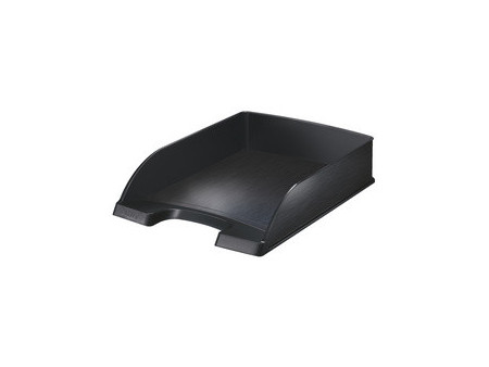 LEITZ Corbeille à courrier Style, A4, polystyrène,noir satin