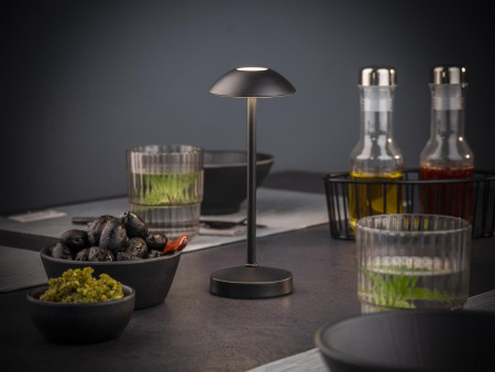 APS Lampe de bureau rechargeable à LED ALVA, noir