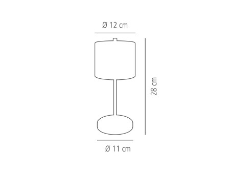 APS Lampe de bureau rechargeable à LED ANTON, noir
