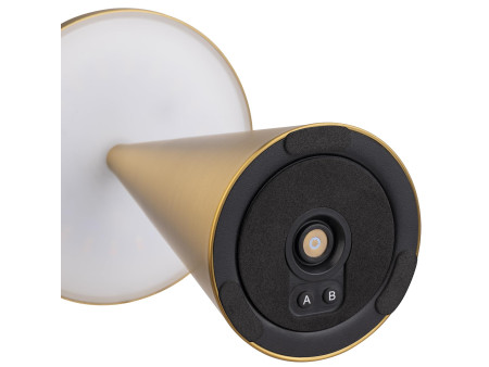 APS Lampe de bureau rechargeable à LED CONE, or