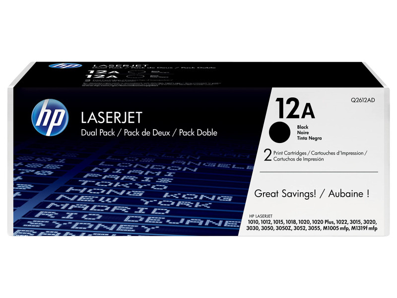 hp Toner pour hp LaserJet 1010/1012, noir, pack double