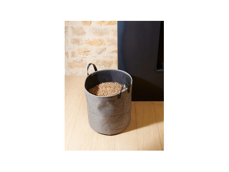 EDA Sac pellets, en feutre, 60 litres, gris foncé