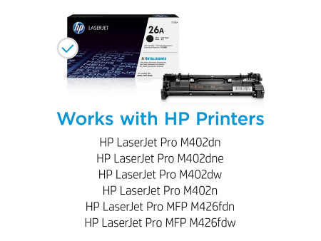 hp Toner hp 26A pour LaserJet Pro M402n, noir