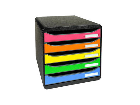 EXACOMPTA Module de classement BIG-BOX PLUS, 5 tiroirs,