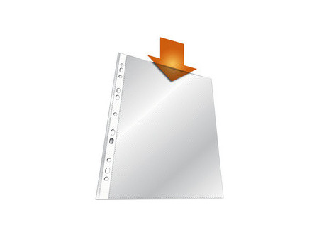 DURTABLE Pochette perforée, A4, PP, transparent