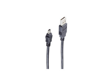 shiverpeaks BASIC-S Mini câble USB 2.0, USB-A - 5 Pol USB-B