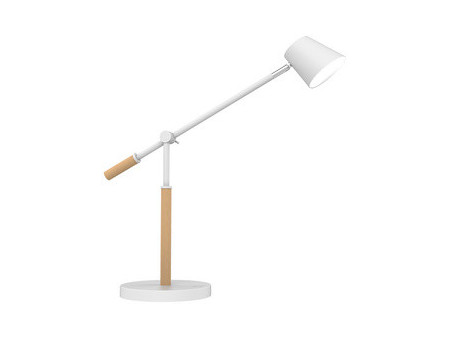 UNiLUX Lampe de bureau à LED VICKY, dimmable, hêtre/blanc