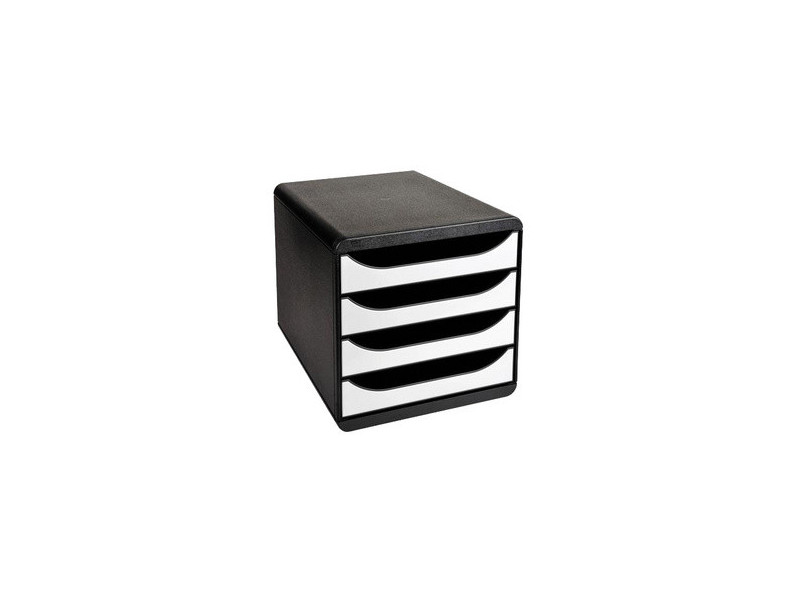 EXACOMPTA Module de classement BIG-BOX, 4 tiroirs, noir