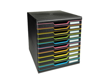 EXACOMPTA Module de classement MODULO A4, 10 tiroirs