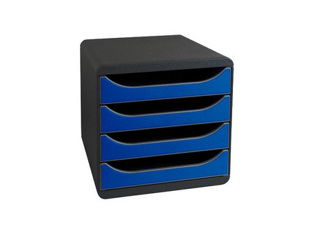 EXACOMPTA Module de classement BIG-BOX, 4 tiroirs, framboise