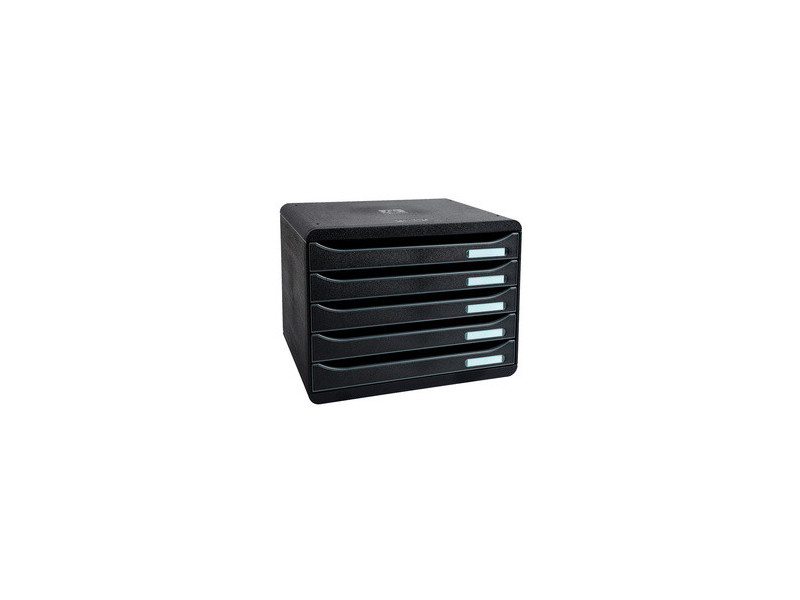 EXACOMPTA Module de classement BIG-BOX PLUS, 5 tiroirs, noir