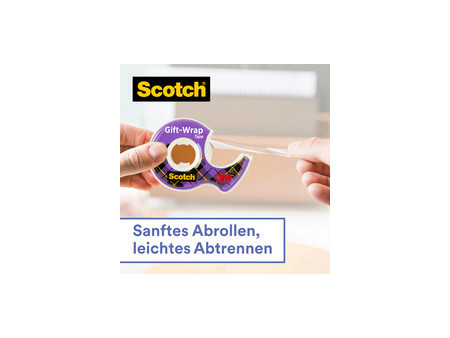 Scotch Ruban adhésif pour cadeau 'GiftWrap Tape', 19mm x 25m
