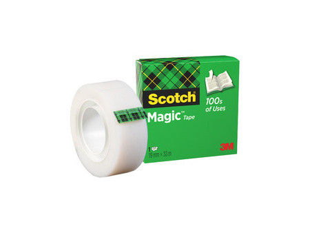 3M Scotch Ruban adhésif Magic 810, 25 mm x 66 m, invisible