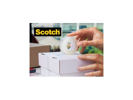 3M Scotch Ruban adhésif Crystal Clear 600, 19 mm x 25 m