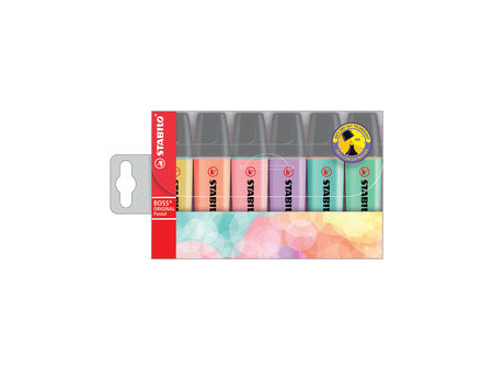 STABILO Surligneur BOSS ORIGINAL Pastel, étui en PET de 4