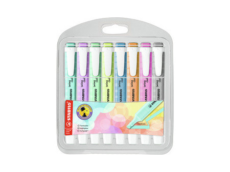 STABILO Surligneur swing cool Pastel Edition, étui PET de 4