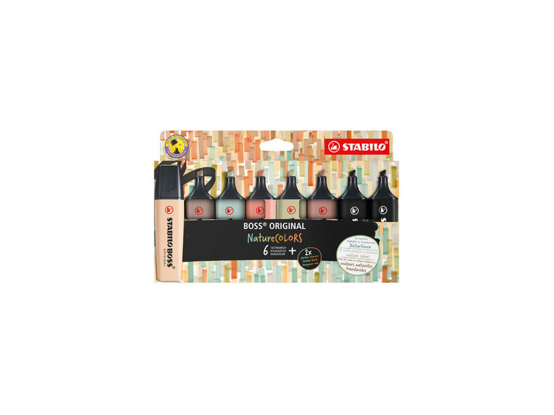 STABILO Surligneur 'BOSS ORIGINAL' NatureCOLORS, étui de 4