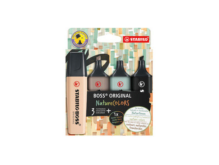 STABILO Surligneur 'BOSS ORIGINAL' NatureCOLORS, étui de 6