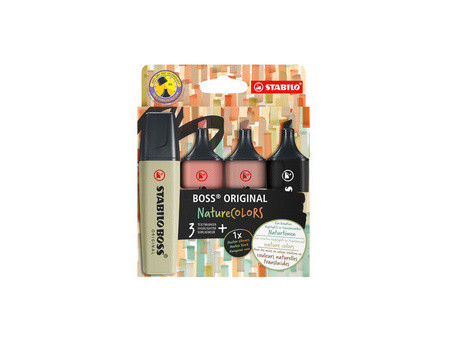 STABILO Surligneur 'BOSS ORIGINAL' NatureCOLORS, étui de 8