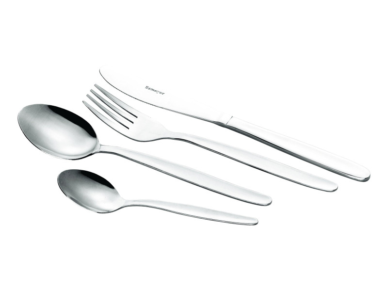 Esmeyer Couverts MONITA, 24 pièces, en inox chromé 18/0
