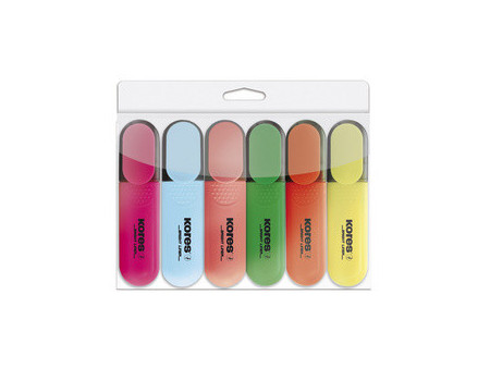 Kores surligneurs 'BRIGHT LINER', étui de 4