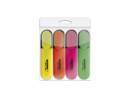 Kores surligneurs 'BRIGHT LINER', étui de 6