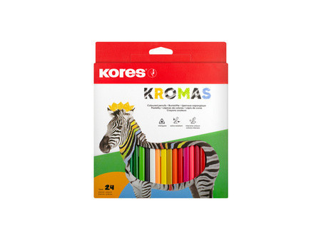 Kores Crayon de couleur 'Kromas', étui en carton de 12