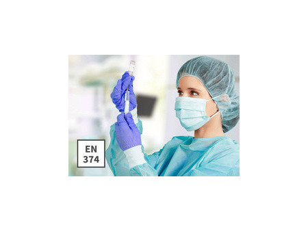 HYGOMED Gant d'examen Safe Virus, L, bleu