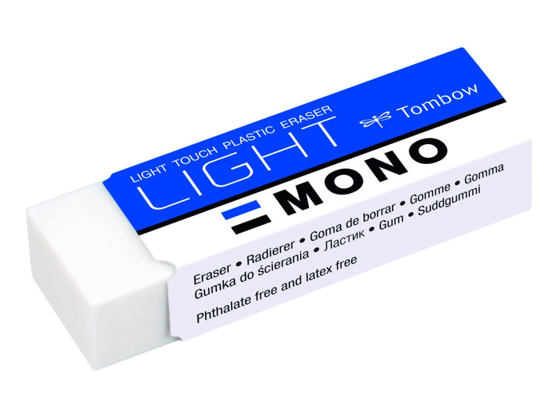 Tombow Gomme en plastique 'MONO light', blanc