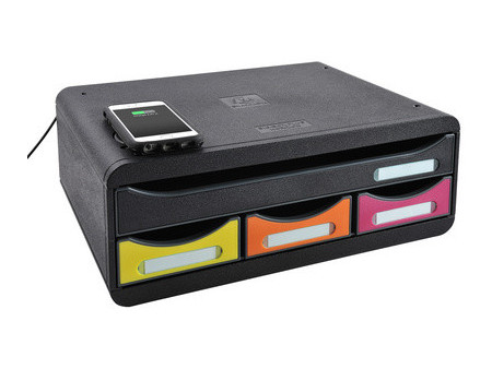 EXACOMPTA Module de classement TOOLBOX MINI QI, 4 tiroirs,