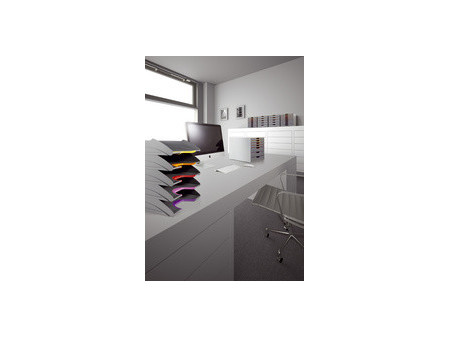 DURABLE Set corbeille à courrier VARICOLOR, gris / couleurs