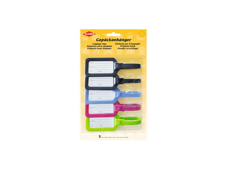 KLEIBER Porte-étiquette de bagage, set de 5, assorti