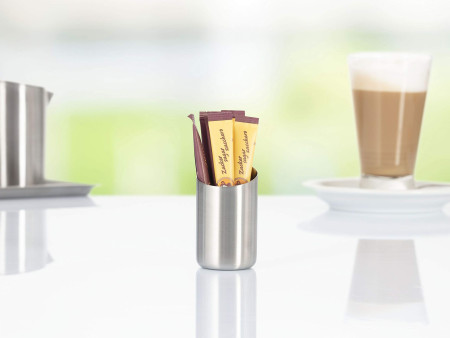 Esmeyer Pot pour dosettes de sucre VISTA, rond, argent