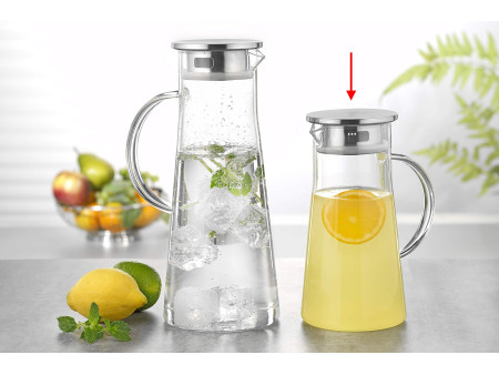 Esmeyer Carafe en verre PORTO, avec poignée, 1 litre