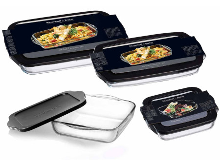 Ritzenhoff & Breker Plat à gratin CUCINA, en verre, 3,2 l