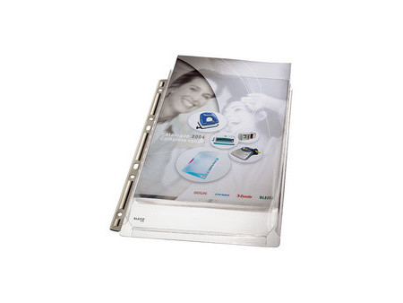 LEITZ pochette perforée Maxi, A4, PVC, 0,17 mm, granuleux