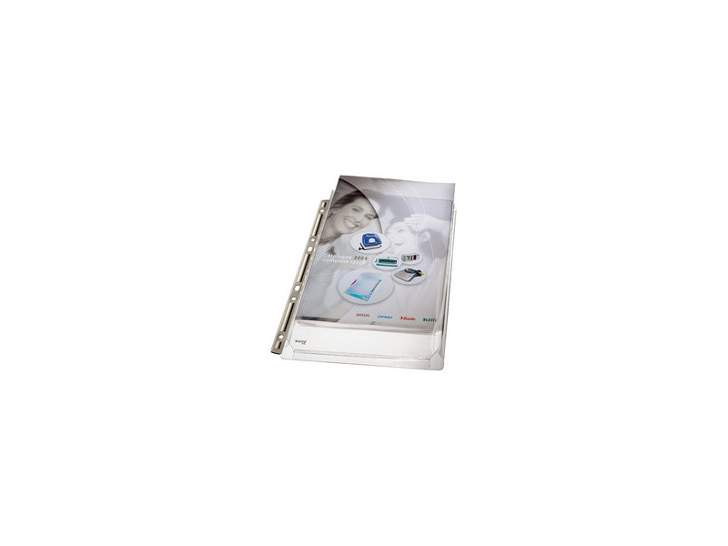 LEITZ pochette perforée Maxi, A4, PVC, 0,17 mm, granuleux
