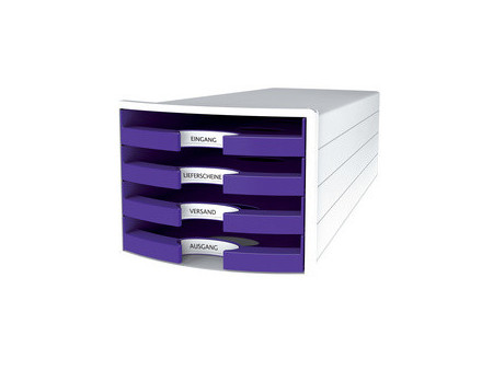 HAN Module de rangement IMPULS 2.0, 4 tiroirs ouverts, blanc