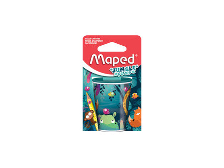 Maped Taille-crayon 2 trous JUNGLE fever, en métal, blister