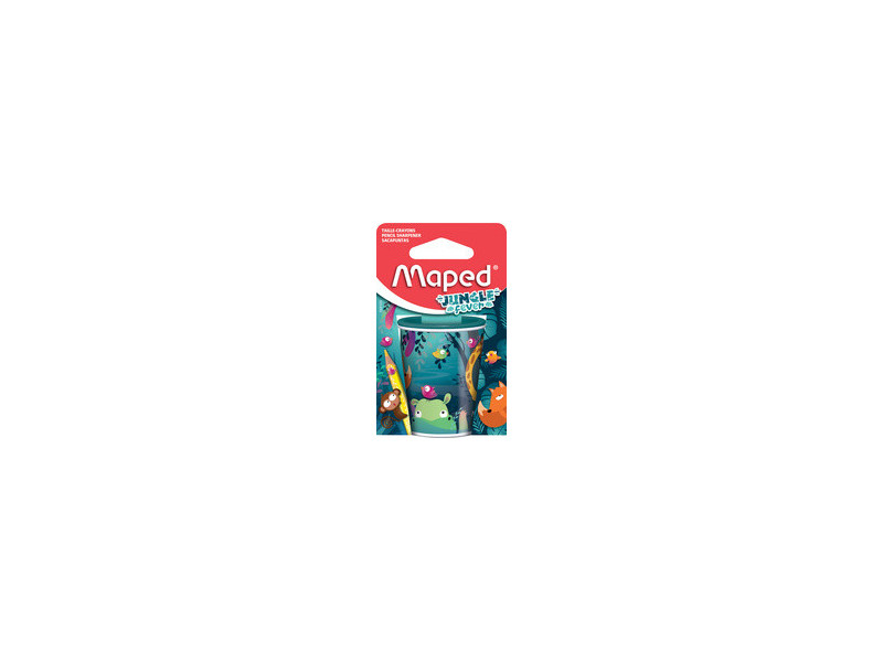 Maped Taille-crayon 2 trous JUNGLE fever, en métal, blister