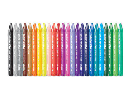 Maped Crayon de cire COLOR'PEPS WAX, étui en carton de 12