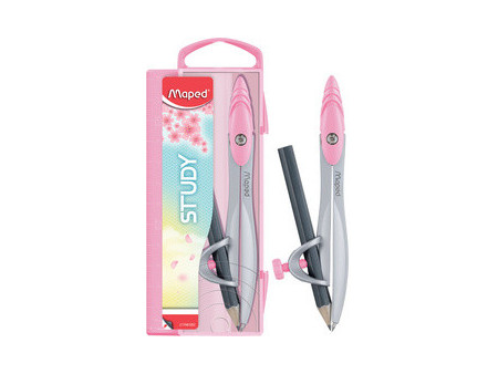 Maped Coffret compas Study PASTEL, incl. bague universelle
