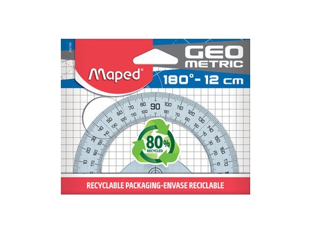 Maped Rapporteur demi-circulaire géométrique 180 degrés