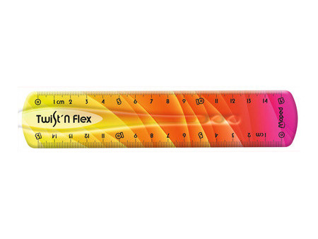 Maped Règle plate Twist'n Flex DECOR, 200 mm, incassable