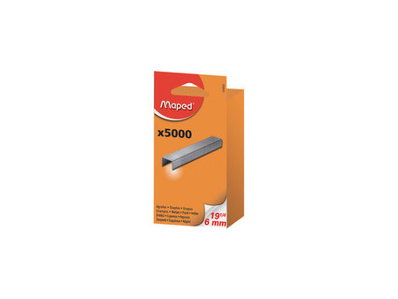 Maped Agrafes 24/6, grand emballage, zingué