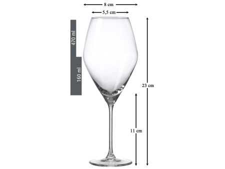 Ritzenhoff & Breker Verre à vin rouge SALSA, 0,47 l