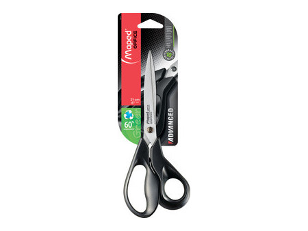 Maped Ciseaux Advanced Green, longueur: 180 mm, asymétrique