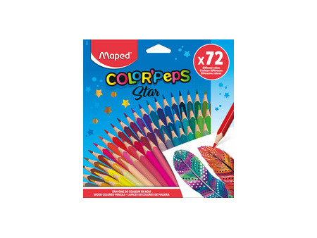 Maped Crayon de couleur COLOR'PEPS Star, étui carton de 6