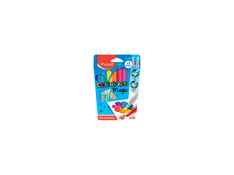 Maped Feutre COLOR'PEPS Magic, étui de 10 en carton